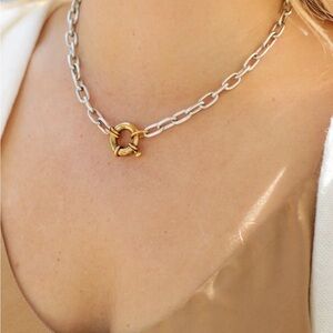 Elegant Two-Tone Jenny Chain Necklace exvoto vintage